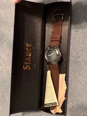 Stauer Brown Strap Men's Watch